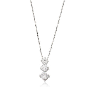 Collana Fabiani con pendente trilogy in argento 925 - Fabiani Gioiellerie