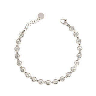 Bracciale Meridien Jewels in acciaio Grigio