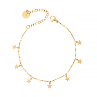 Meridien Jewels Steel Bracelet with Stars