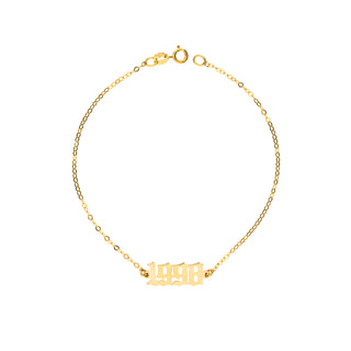 Collana Fabiani con data in oro giallo 9kt