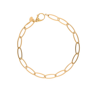 Bracciale Fabiani in oro giallo 18Kt maglia ovale