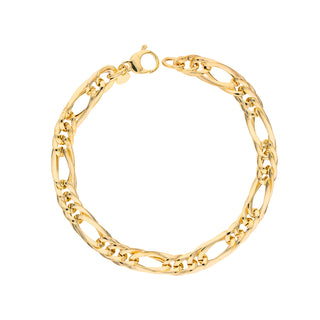 Bracciale Fabiani in oro giallo 9Kt maglia alternata