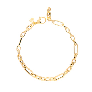 Bracciale Fabiani in oro giallo 18Kt maglia alternata