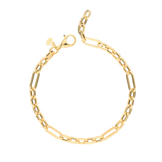 Bracciale Fabiani in oro giallo 9Kt maglia alternata