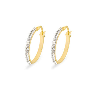 Orecchini Fabiani in oro giallo 9Kt con zirconi - Fabiani Gioiellerie