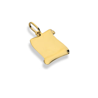 Ciondolo pergamena Fabiani in oro giallo 18Kt