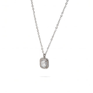 Collana Meridien Jewels in Acciaio Ciondolo con Zircone