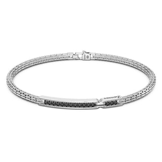 Bracciale Zancan in argento con pietre nere - Fabiani Gioiellerie