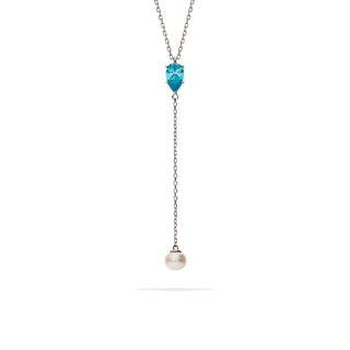 Collana Fabiani con Perla Bianca in Argento 925