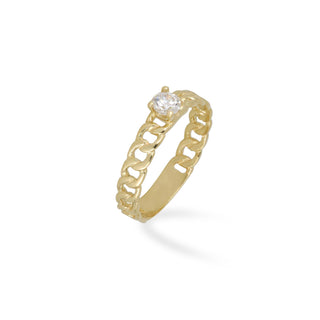 Anello Fabiani groumette in oro giallo 9Kt - Fabiani Gioiellerie