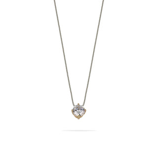 Collana Fabiani punto luce in argento con zircone - Fabiani Gioiellerie