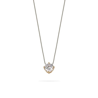 Collana Fabiani punto luce in argento con zircone - Fabiani Gioiellerie