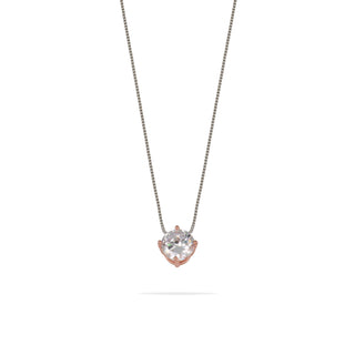 Collana Fabiani punto luce in argento con zircone - Fabiani Gioiellerie